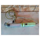 Hanging halogen shop light, works