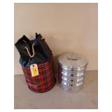 Mess kit with insulator bag, good for picnics,