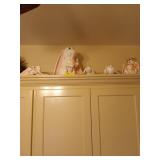 Five count, cute, white rabbit decor