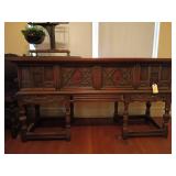 Spanish oak 1 drawer 2 door buffet 37x76x21
