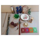 Asst home decor, mug rugs, scale, beautiful