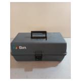 Art then craft box, with assorted supplies inside