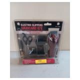 Electronic clippers hair care kit in package