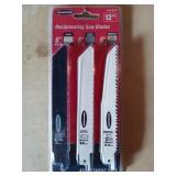 12 PC reciprocating saw blades, new