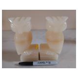 Pair of owl bookends made in Mexico 6" tall