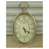 Paris hanging wall clock 19x11