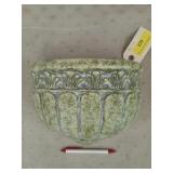 Pottery hanging wall planter 8 x 10.5