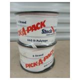2 pack of 6 strand poly tape, 660 ft each roll