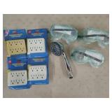 4 ct 6 grounded outlets, handheld shower head,