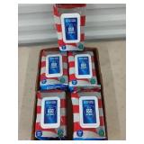 5 packs of antibacterial wet wipes