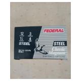 25 rounds 12 ga 3" 1 1/4 oz 4 shot shells