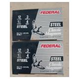 50 rounds 12 ga 3" 1 1/4 oz 4 shot shells