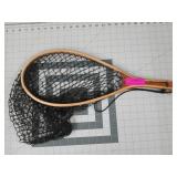 Wood handled dip net 22"