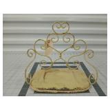 Metal decorative seat 9x11x6