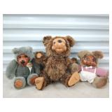 3 Raikes Bears: Woody Bear, Brett, Ltd ed