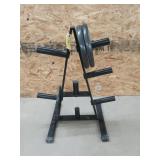 Weight rack 36x27 comes with one 10 lb plate to