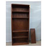 Wooden shelf 83x36x12 need 4 pegs for 5th shelf