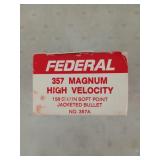 50 rounds 357 magnum 158 gr