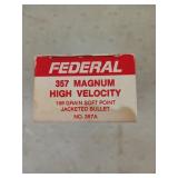 50 rounds 357 magnum 158 gr