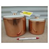 Mirro copper clad aluminum canisters 5x7 & 4x5
