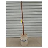 Butter churn 10.5x6.5 w/ dasher 39"