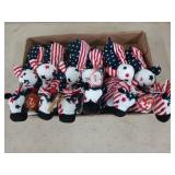 12 Ty beanie babies