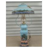 Cute hand painted lamp 29"
