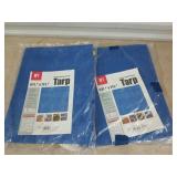 2 ct 5x7 tarps, new