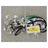 Red LED strip lights, works