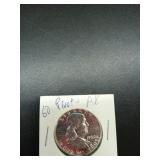 1960 Franklin half dollar proof-AK