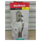 New kwikset door handle, satin nickel finish
