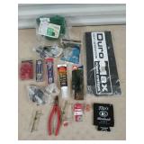 Nylon cleat, 1/2" plastic insulated staples, wire