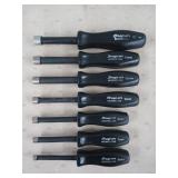 7 Pc snap-on nut drivers, 6 - 12 mm