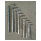 9 ct snap-on Allen wrenches