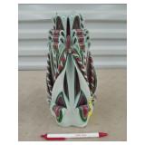 Beautiful hand carved candle 9.5"
