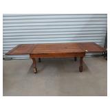 Rustic wooden expandable coffee table 20x28x48