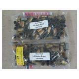 200 ct once fired .45 Auto brass