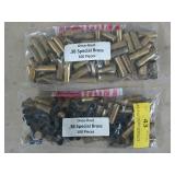 200 ct once fired .38 special brass