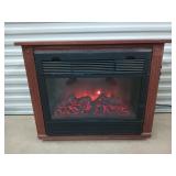 Stand alone electric fireplace, works 25x32x12