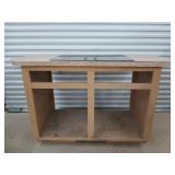 Island cabinet w/ Jenn-Air cooktop insert,