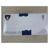 2 boxes of latex gloves size M