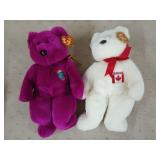 2 Ty beanie babies: millennium, maple