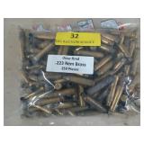 250 ct once fired .223 Rem brass
