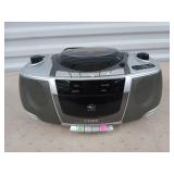 Coby AM FM CD cassette player, works