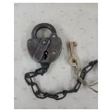 Antique Missouri Pacific railroad lock and key