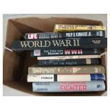 Box of asst war books