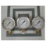3 ct 4" oil-filled gauges, 2 - 200 PSI, other