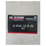 50 rounds 38 special 158 gr