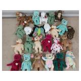 50+ asst Ty beanie babies and plastic tub, 2
