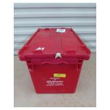 Plastic storage tote